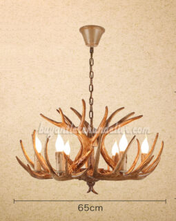 Best Six Deer Antler Chandelier Antique Cast Cascade Candelabra 6 Lights Rustic Lighting Fixtures