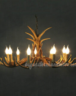 Cheap 8 Cast Deer Antler Chandelier Eight 8 Candelabra Rustic Lighting Fixtures Ceiling Lights 42.5"