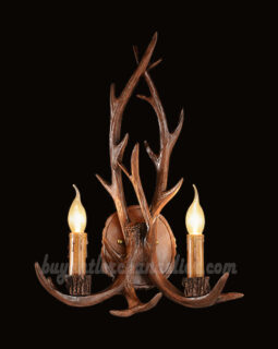 Elk 2 Cast Antler Wall Sconces Corridor Lamps Candelabra Rustic Lighting Fixtures Antique Mount Decor
