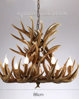 18 Cast Elk Antler Chandelier Cascade 9 Candle-Style Pendant Light Rustic Ceiling Lighting Home Decor Fixtures