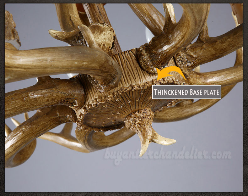 Vintage 15 Cast Antler Chandelier 9 + 6 Nine Candle-Style Ceiling Lights Cascade Rustic Lighting Home Decor
