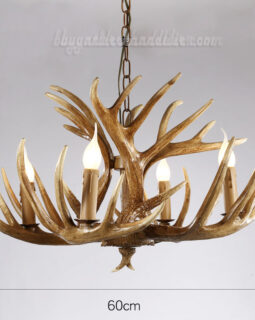 Vintage Deer 4 Antler Chandelier Four Candelabra Ceiling Lights Rustic Lighting Home Decor Fixtures