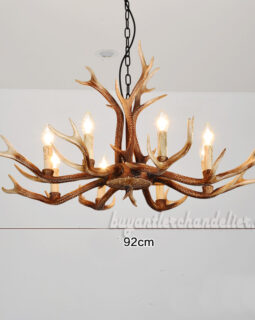 2018 New 8 Cast Antler Chandeliers Eight Candelabra Ceiling Lights Rustic Lighting Home Decor Fixtures 36 Inch