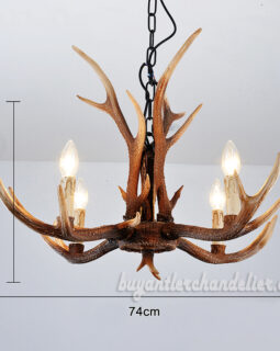 New 4 Cast Antler Chandelier Four Candelabra Pendant Lights Rustic Home Decoration Lighting Fixtures