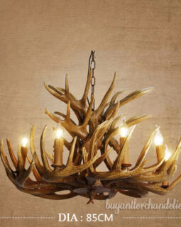 Best Antique 9 + 6 15 Cast Deer Antler Chandeliers Nine Candle-Style Pendant Lights Rustic Lighting Fixtures for Kitchen Dining Living Room