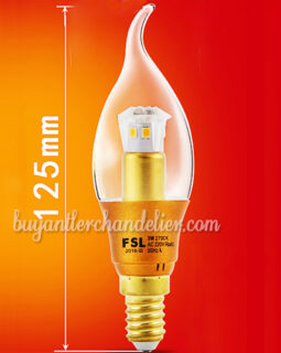 Cheap New E14 3W Candle-Style LED Light Bulb 3 Watt Warm Yellow for Chandelier Lighting Fixtures