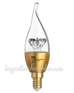 Best New E14 5W LED Light Bulb Candle-Style 5 Watt Warm Yellow Crown for Chandelier Lighting Fixtures