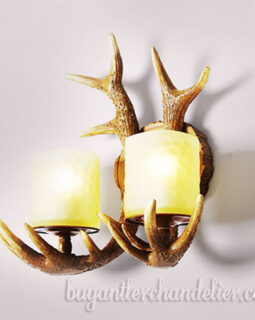 Antique Deer Antler Wall Light Twin Sconces Lamps Porch lights Outdoor Rustic Lighting Fixtures with Plug In Home Decorations for Sale